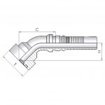 45°Interlock SAE 3000 PSI- SFL