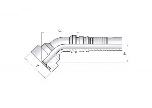 45°Interlock SAE 3000 PSI- SFL