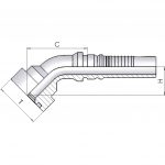 45°Interlock SAE 6000 PSI- SFL