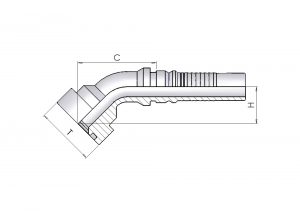 45°Interlock SAE 6000 PSI- SFL