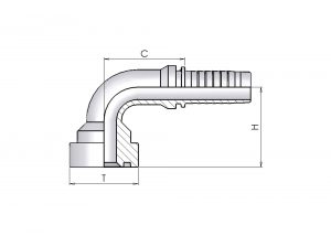 90°CAT SAE 9000 PSI- SFL