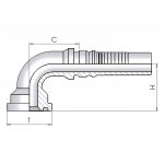 90°Interlock SAE 6000 PSI- SFL